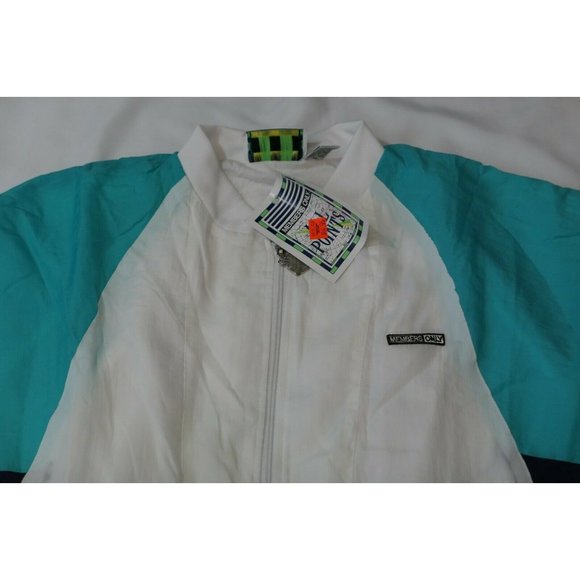 90s NOS Vintage MEMBERS ONLY All Points Men Large TRACK Jacket COLOR BLOCK - Picture 2 of 12